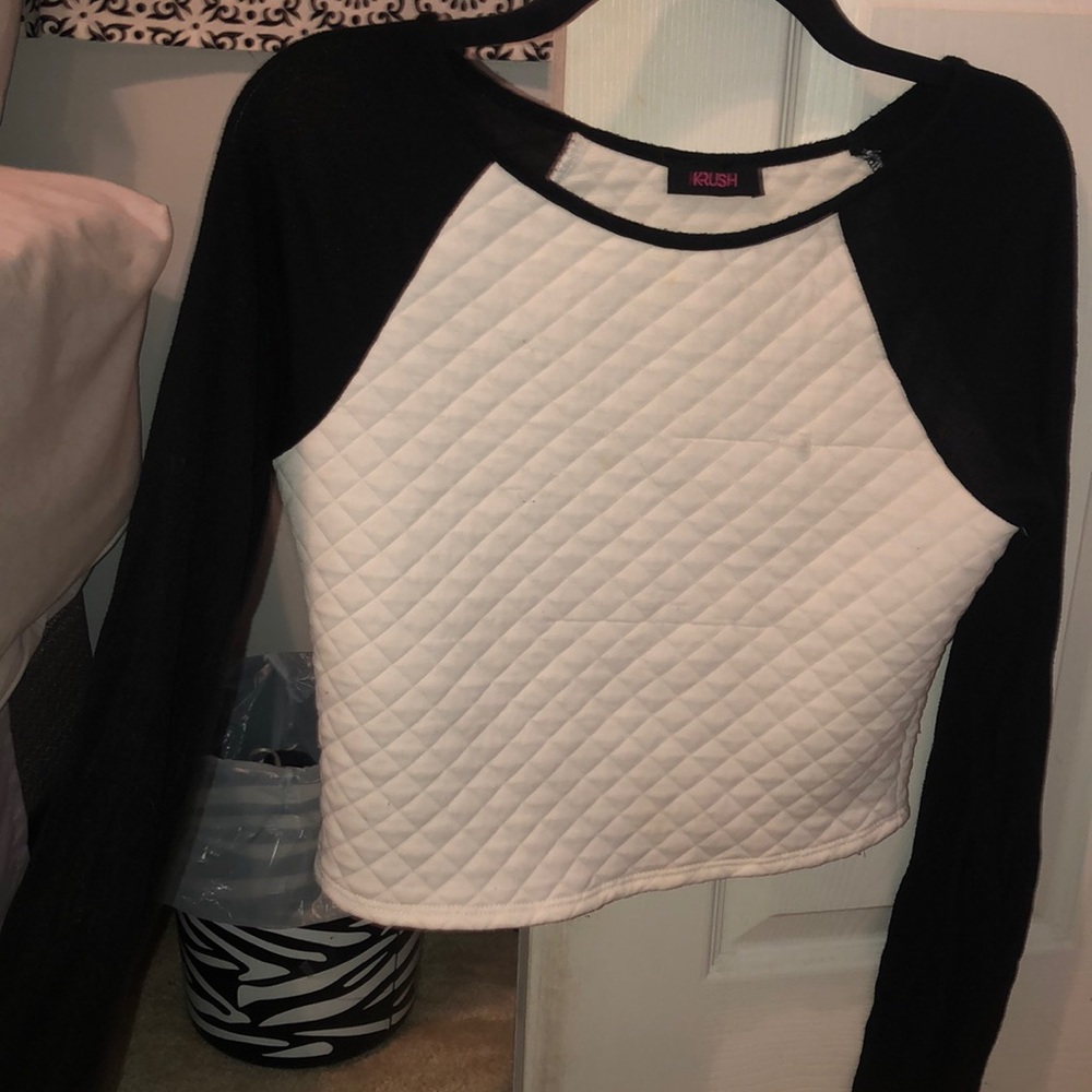 Long sleeve cropped top